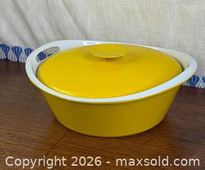 MaxSold Auction: Vintage Copco 'Michael Lax' Yellow Dutch Oven - Hamilton (Ontario, Canada) SELLER MANAGED Estate Sale Online Auction - Gertrude Street