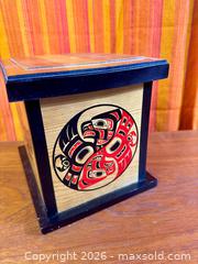 MaxSold Auction: VIntage Haidi Pacific Northwest Indigneous Wooden Box - Hamilton (Ontario, Canada) SELLER MANAGED Estate Sale Online Auction - Gertrude Street