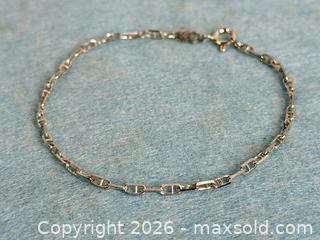 MaxSold Auction: Vintage Sterling Silver 'Anchor' Link Bracelet - Hamilton (Ontario, Canada) SELLER MANAGED Estate Sale Online Auction - Gertrude Street