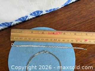 MaxSold Auction: Vintage Sterling Silver 'Herringbone' Link Bracelets - Hamilton (Ontario, Canada) SELLER MANAGED Estate Sale Online Auction - Gertrude Street