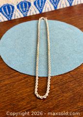 MaxSold Auction: Vintage Sterling Silver 'Rope' Link Chain - Hamilton (Ontario, Canada) SELLER MANAGED Estate Sale Online Auction - Gertrude Street