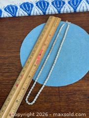 MaxSold Auction: Vintage Sterling Silver 'Rope' Link Chain - Hamilton (Ontario, Canada) SELLER MANAGED Estate Sale Online Auction - Gertrude Street