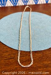 MaxSold Auction: Vintage Sterling Silver 'Weave' Link Necklace - Hamilton (Ontario, Canada) SELLER MANAGED Estate Sale Online Auction - Gertrude Street