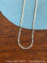 MaxSold Auction: Vintage Sterling Silver 'Weave' Link Necklace - Hamilton (Ontario, Canada) SELLER MANAGED Estate Sale Online Auction - Gertrude Street