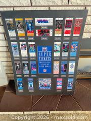 MaxSold Auction: Five years of Super Bowl tickets on mat no frame - Saanich (British Columbia, Canada) SELLER MANAGED Downsizing Online Auction - Viaduct Avenue East