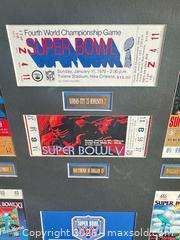 MaxSold Auction: Five years of Super Bowl tickets on mat no frame - Saanich (British Columbia, Canada) SELLER MANAGED Downsizing Online Auction - Viaduct Avenue East
