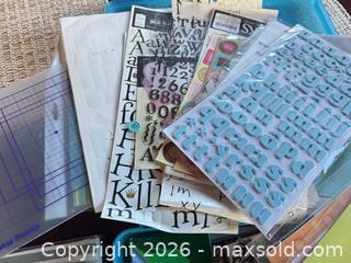MaxSold Auction: Mixed Craft Supplies, Scrapbooking Materials & Art Paints - Saanich (British Columbia, Canada) SELLER MANAGED Downsizing Online Auction - Viaduct Avenue East