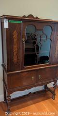 MaxSold Auction: Oak China Display Cabinet, Dark Brown  - Victoria (British Columbia, Canada) PARTNER MANAGED Estate Sale Online Auction - Haida Drive