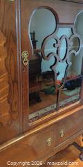 MaxSold Auction: Oak China Display Cabinet, Dark Brown  - Victoria (British Columbia, Canada) PARTNER MANAGED Estate Sale Online Auction - Haida Drive