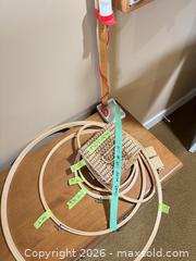 MaxSold Auction: Sewing Thread Spools, Embroidery Hoops & Wall-Mount Spool Rack - Victoria (British Columbia, Canada) PARTNER MANAGED Estate Sale Online Auction - Haida Drive