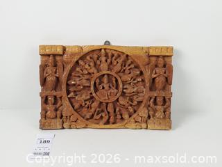 MaxSold Auction: Hand Carved Wooden Panel with Seated Figures - Toronto (Ontario, Canada) PARTNER MANAGED Downsizing Online Auction - Esandar Drive (STORAGE)