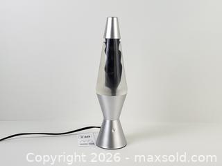 MaxSold Auction: Silver-Base Lava Lamp, Black Wax, Classic Design - Toronto (Ontario, Canada) PARTNER MANAGED Downsizing Online Auction - Esandar Drive (STORAGE)