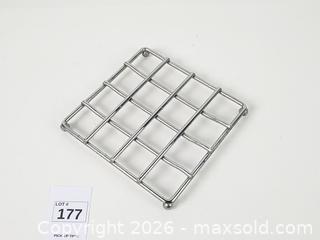 MaxSold Auction: Square Metal Grid Trivet with Ball Feet - Toronto (Ontario, Canada) PARTNER MANAGED Downsizing Online Auction - Esandar Drive (STORAGE)