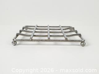 MaxSold Auction: Square Metal Grid Trivet with Ball Feet - Toronto (Ontario, Canada) PARTNER MANAGED Downsizing Online Auction - Esandar Drive (STORAGE)