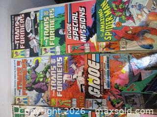 MaxSold Auction: 25 Vintage Comic Books. G.I. Joe, Transformers, Spiderman & More. - Toronto (Ontario, Canada) SELLER MANAGED Estate Sale Online Auction - Annette Street