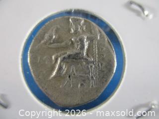 MaxSold Auction: Ancient Greek Silver Drachm Currency Coin. Alexander The Great 336-323 B.C. - Toronto (Ontario, Canada) SELLER MANAGED Estate Sale Online Auction - Annette Street