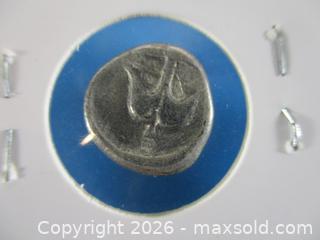 MaxSold Auction: Ancient Greek Silver Tetrobol Currency Coin. Gorgon Medusa 350-300 B.C. Apollonia Pontika, Thrace. - Toronto (Ontario, Canada) SELLER MANAGED Estate Sale Online Auction - Annette Street