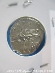 MaxSold Auction: Ancient Roman Silver Denarius Currency Coin. Emperor Antoninus Pius 138-161 A.D. - Toronto (Ontario, Canada) SELLER MANAGED Estate Sale Online Auction - Annette Street