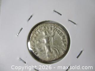 MaxSold Auction: Ancient Roman Silver Denarius Currency Coin. Emperor Domitian 81-96 A.D. - Toronto (Ontario, Canada) SELLER MANAGED Estate Sale Online Auction - Annette Street
