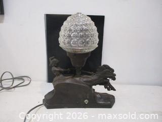 MaxSold Auction: Antique Art Deco Table Lamp With Original Glass Globe. - Toronto (Ontario, Canada) SELLER MANAGED Estate Sale Online Auction - Annette Street