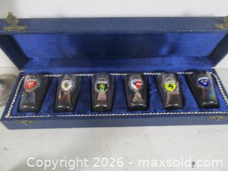 MaxSold Auction: Antique RONSON Table Lighter, Made In Toronto. Includes 2 Antique Silver-Plate Bud Vas's & Set Of Antique German Shot Glasses. - Toronto (Ontario, Canada) SELLER MANAGED Estate Sale Online Auction - Annette Street