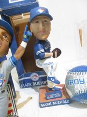 MaxSold Auction: BLUE JAYS Bobble Heads. ALOMAR, BUEHRLE & Three Figure Alomar-Molitor-Olerud Bobble Head. Troy Glaus Baseball, Program & Full Score 1991 Collector Set - Toronto (Ontario, Canada) SELLER MANAGED Estate Sale Online Auction - Annette Street