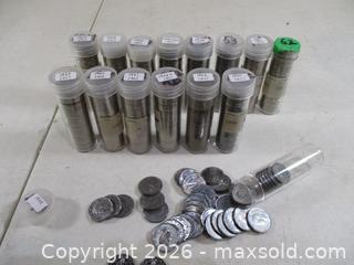 MaxSold Auction: Canada War Time King George To Early Queen Elizabeth Nickels In Tubes By The Year. - Toronto (Ontario, Canada) SELLER MANAGED Estate Sale Online Auction - Annette Street