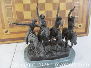 MaxSold Auction: Coming Through The Rye. Vintage Solid Bronze By Frederick Remington. - Toronto (Ontario, Canada) SELLER MANAGED Estate Sale Online Auction - Annette Street