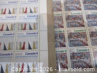 MaxSold Auction: Eleven 1970s Canada Post, Mint Stamp Sheets Including 4 Of The 1976 Olympics. - Toronto (Ontario, Canada) SELLER MANAGED Estate Sale Online Auction - Annette Street