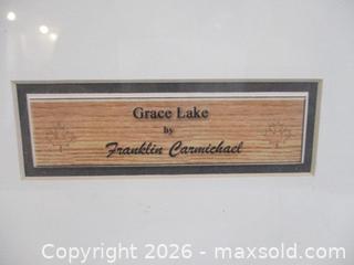MaxSold Auction: GRACE LAKE By Franklin Carmichael. Group Of Seven. Framed Art. - Toronto (Ontario, Canada) SELLER MANAGED Estate Sale Online Auction - Annette Street