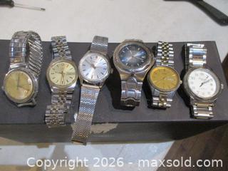 MaxSold Auction: Men's Vintage Wrist Watch Collection 1960s-1980s. 2 x TIMEX, SEIKO, EDDIE BOWER, CITIZEN & ORLEAN. - Toronto (Ontario, Canada) SELLER MANAGED Estate Sale Online Auction - Annette Street