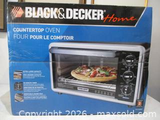 MaxSold Auction: New Black & Decker Countertop Oven. Fits a 12 Inch Pizza. Extra Large Capacity.  - Toronto (Ontario, Canada) SELLER MANAGED Estate Sale Online Auction - Annette Street