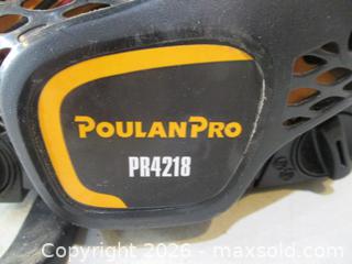 MaxSold Auction: PoulanPro PR42218 Chainsaw. Optional Extra's -See Description. - Toronto (Ontario, Canada) SELLER MANAGED Estate Sale Online Auction - Annette Street