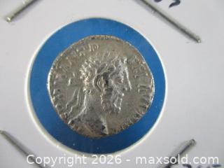 MaxSold Auction: Roman Silver Denarius Currency Coin. Emperor MARCUS AURELIUS 161-180 A.D. - Toronto (Ontario, Canada) SELLER MANAGED Estate Sale Online Auction - Annette Street