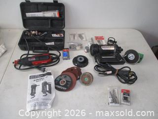 MaxSold Auction: ROTOZIP Spiral Saw SCS01 Type 2 With Many Attachments And  JOBMATE Dremel Tool m/n 54-4777-0, Comes With Many Attachments - Toronto (Ontario, Canada) SELLER MANAGED Estate Sale Online Auction - Annette Street
