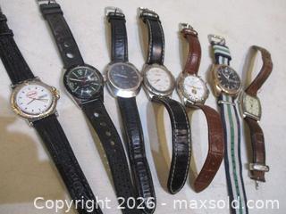 MaxSold Auction: Seven Vintage Men's Watches. 1980s To 2000s. HENKEL, DOUGLAS, KOHIMOOR, VASARI, KENNETH COLE, CHINO & CITIZEN. - Toronto (Ontario, Canada) SELLER MANAGED Estate Sale Online Auction - Annette Street