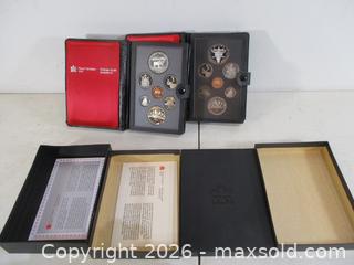 MaxSold Auction: Two Royal Canadian Mint, Silver Content, Double Dollar Currency Sets. 1885-1985 Parks Canada Moose Set& 1982 Regina Steer Head Set. - Toronto (Ontario, Canada) SELLER MANAGED Estate Sale Online Auction - Annette Street