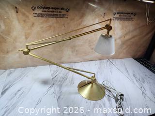 MaxSold Auction: vintage-style brass lamp  "ESTÉE LAUDER,"  - Toronto (Ontario, Canada) SELLER MANAGED Downsizing Online Auction - Pilkington