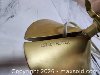 MaxSold Auction: vintage-style brass lamp  "ESTÉE LAUDER,"  - Toronto (Ontario, Canada) SELLER MANAGED Downsizing Online Auction - Pilkington