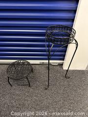 MaxSold Auction: 2 metal plant stands - Hanover Township (Pennsylvania, USA) PARTNER MANAGED Downsizing Online Auction - Airport Road (STORAGE)              