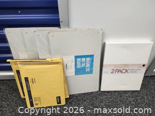 MaxSold Auction: 3 magnetic boards, canvases, mailing supplies - Hanover Township (Pennsylvania, USA) PARTNER MANAGED Downsizing Online Auction - Airport Road (STORAGE)              