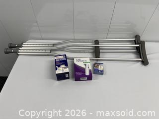 MaxSold Auction: Crutches, ear dryer, Nettie pot, mouth tape - Hanover Township (Pennsylvania, USA) PARTNER MANAGED Downsizing Online Auction - Airport Road (STORAGE)              