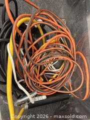 MaxSold Auction: hose, extension cord, grease gun, 5w30 motor oil, caulk gun, hammer, corded drill, hi-vis safety vest - Hanover Township (Pennsylvania, USA) PARTNER MANAGED Downsizing Online Auction - Airport Road (STORAGE)              