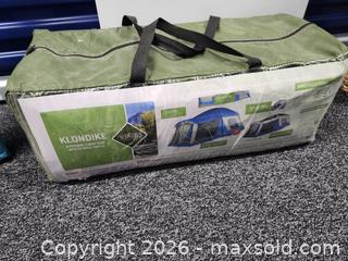 MaxSold Auction: Klondike 8-person cabin tent with screen porch - Hanover Township (Pennsylvania, USA) PARTNER MANAGED Downsizing Online Auction - Airport Road (STORAGE)              