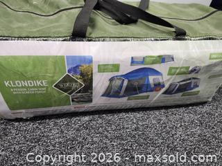 MaxSold Auction: Klondike 8-person cabin tent with screen porch - Hanover Township (Pennsylvania, USA) PARTNER MANAGED Downsizing Online Auction - Airport Road (STORAGE)              