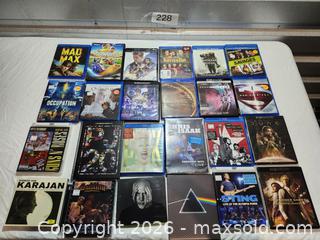 MaxSold Auction: Music Blue Ray DVD Lot - Hanover Township (Pennsylvania, USA) PARTNER MANAGED Downsizing Online Auction - Airport Road (STORAGE)              