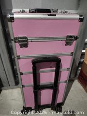 MaxSold Auction: Pink Makeup Travel Trunk  - Hanover Township (Pennsylvania, USA) PARTNER MANAGED Downsizing Online Auction - Airport Road (STORAGE)              