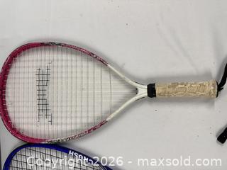 MaxSold Auction: Racquetball rackets (2), tennis racket with case - Hanover Township (Pennsylvania, USA) PARTNER MANAGED Downsizing Online Auction - Airport Road (STORAGE)              