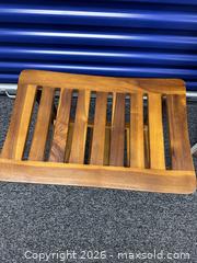 MaxSold Auction: teak wood bench - Hanover Township (Pennsylvania, USA) PARTNER MANAGED Downsizing Online Auction - Airport Road (STORAGE)              