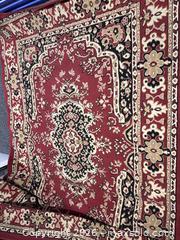 MaxSold Auction: Turkish supreme rug red and black - Hanover Township (Pennsylvania, USA) PARTNER MANAGED Downsizing Online Auction - Airport Road (STORAGE)              